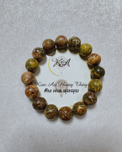 Vòng Tay Đá Jasper Phong Thủy 