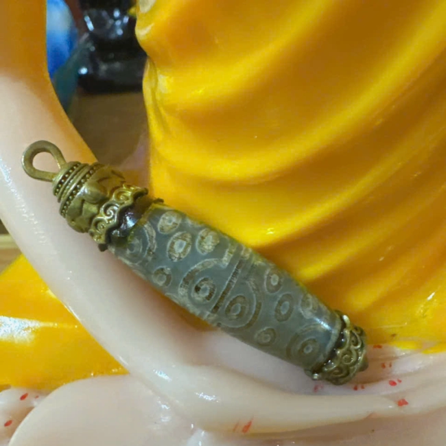 Mặt Dây chuyền Dzi Thiên Châu Tây Tạng